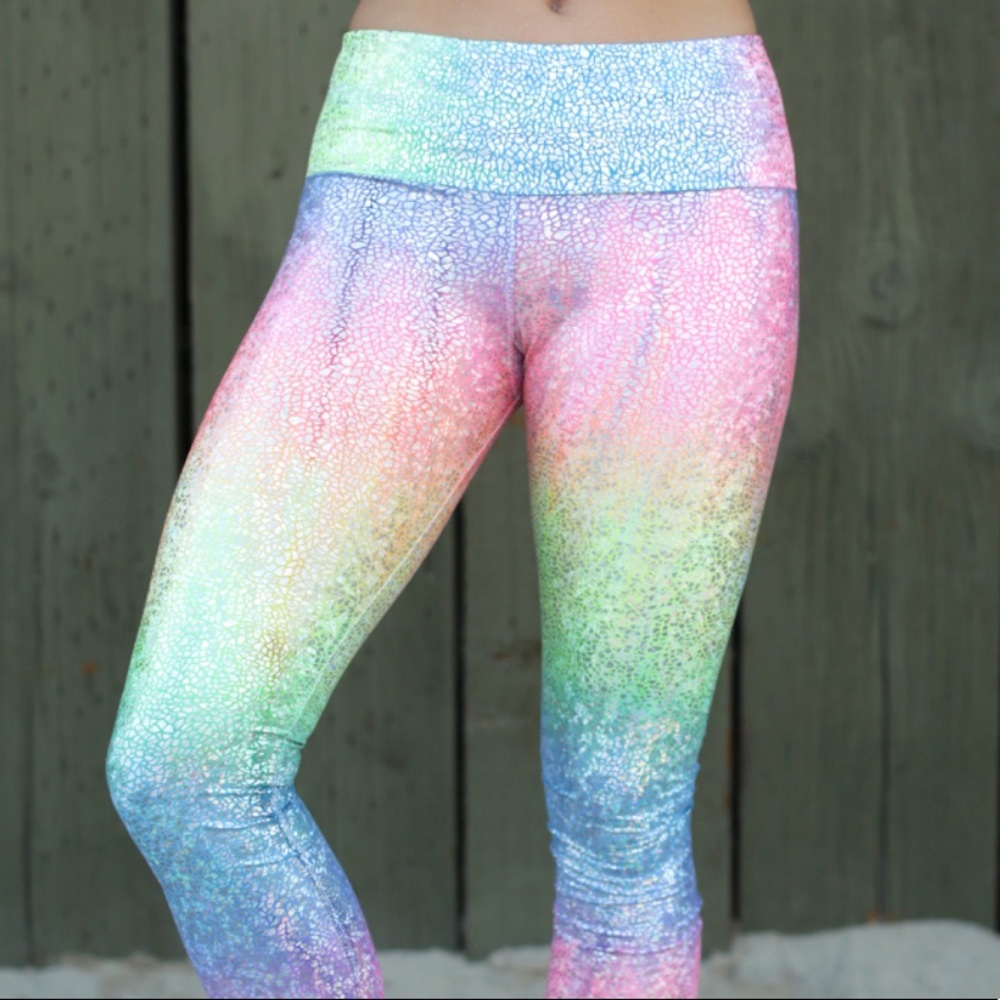 🧜‍♀️ Purusha Ocean Rainbow Sparkle Leggings 🧜‍♀️
